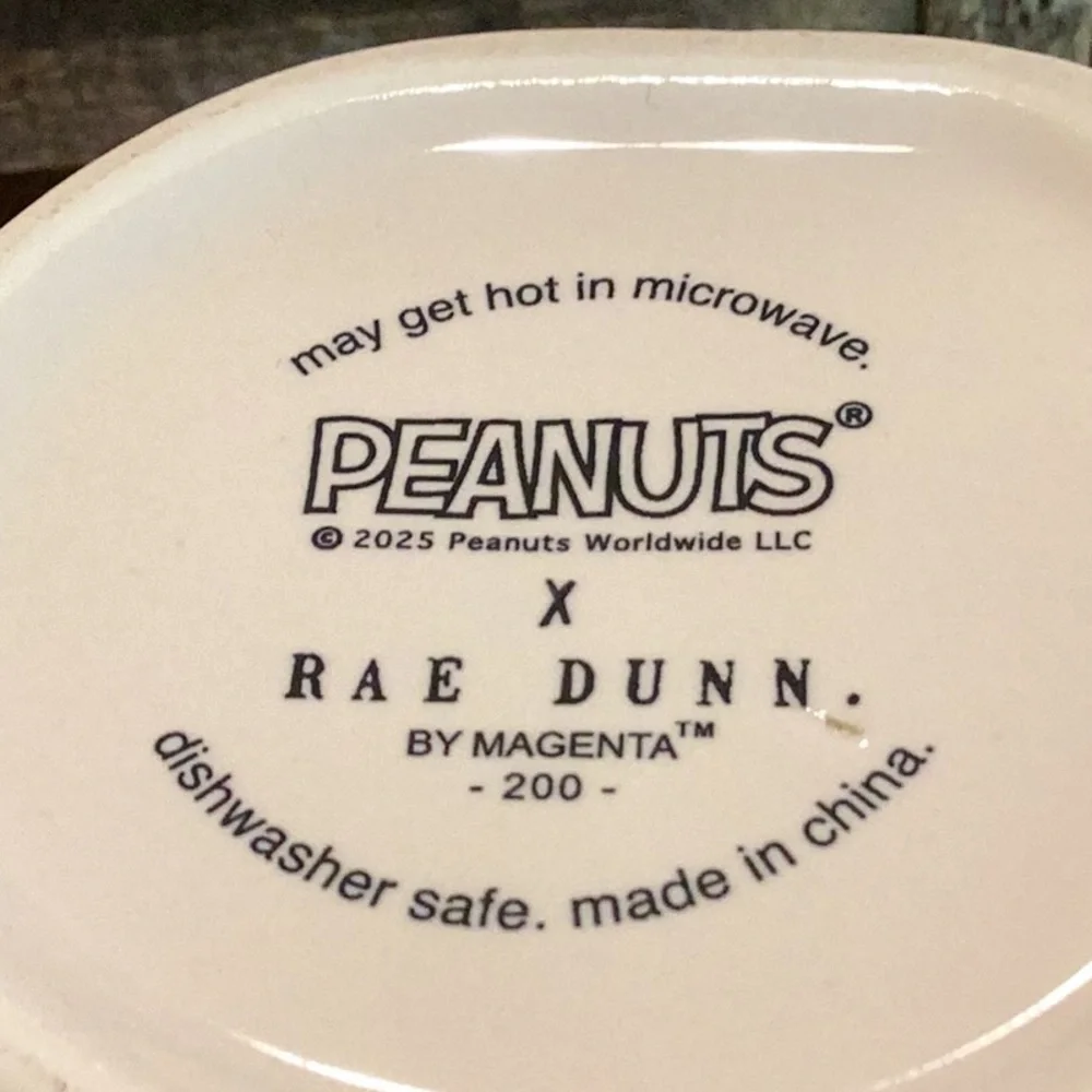 Rae Dunn x Peanuts Football Mug